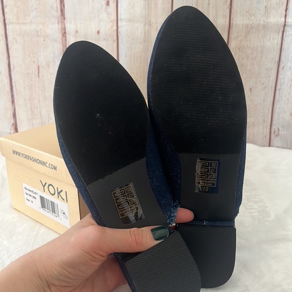 NIB Yoki Willa’s mules in dark denim - Picture 5 of 8